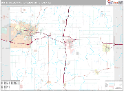 Battle Creek Wall Map Premium Style